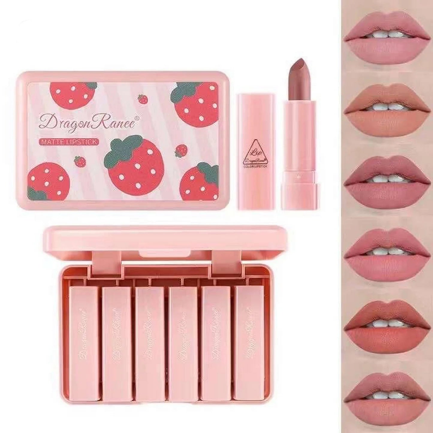 Dragon Ranee Mini Matte Lipstick Set 6 Colors