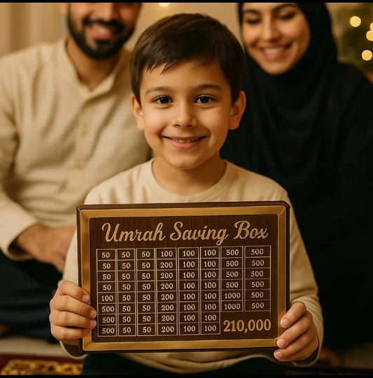 Wooden Umrah Saving Box